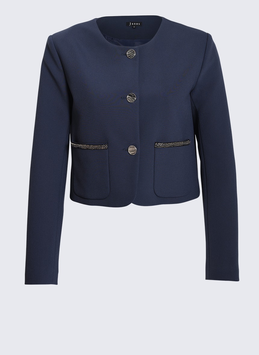 Kurzer Blazer blau