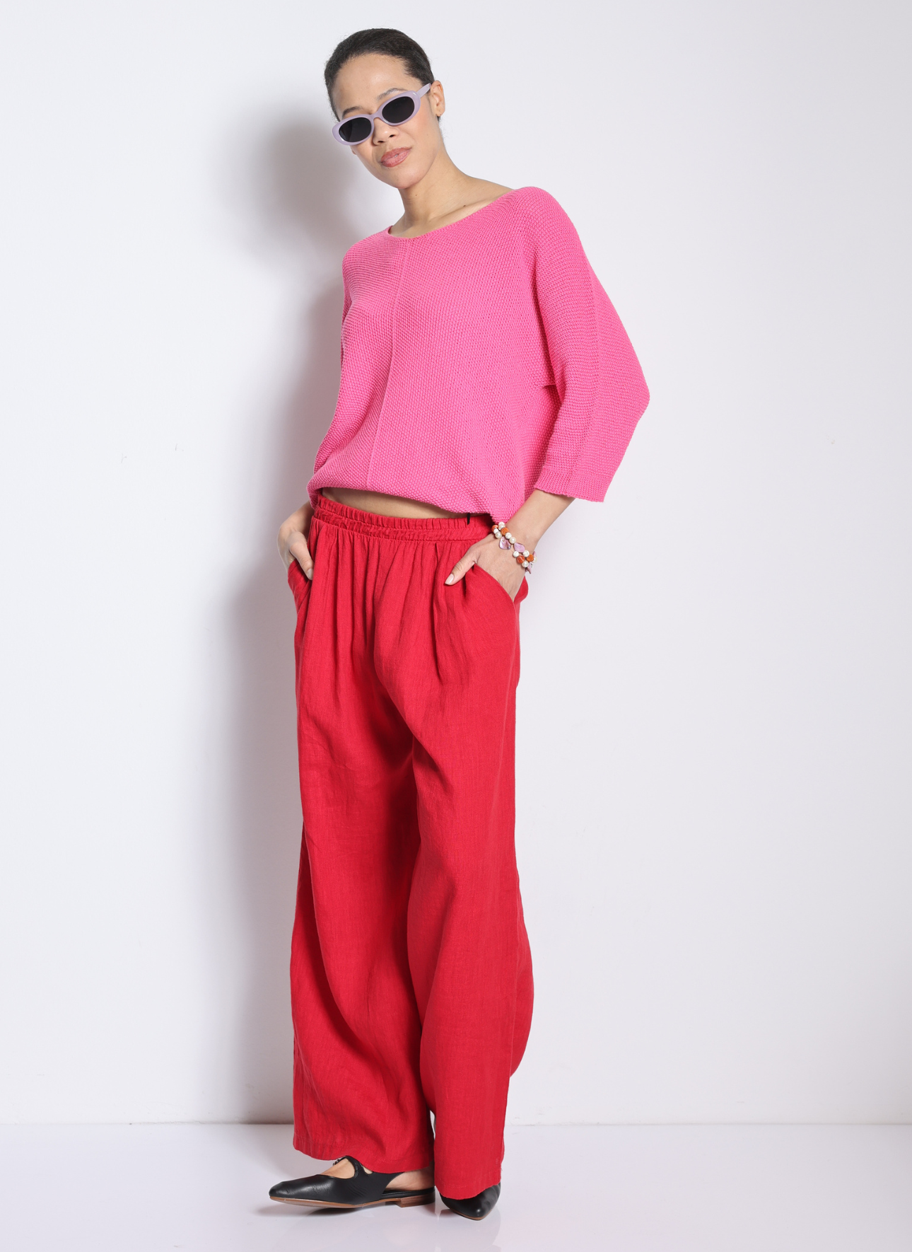 Hosen, Bluse, Leinen, Person, Formelle Kleidung